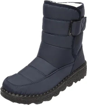 Womens Snow Boots Wide Width Zipper Size 9 Wide Calf Snow Boots for Woman Waterproof Snow Shoes for Women Outdoor Boots Women Knee High Waterproof Womens Boots Size 11
