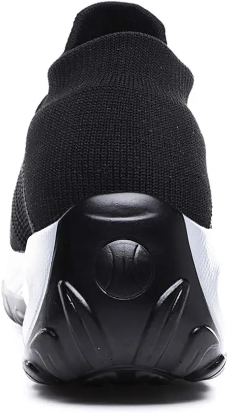 Women's Walking Shoes Breathable Mesh Sneakers Slip On Lightweight Work Shoes Knit Nurse Shoes Air Cushion Gym Modern Dance Shoes