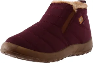 Womens Waterproof Winter Boots Slip on Womens Waterproof Winter Ankle Boots Womens Snow Boots Wide Leg Women Boots Winter Shoes Wide Toe Box Women Winter Boot