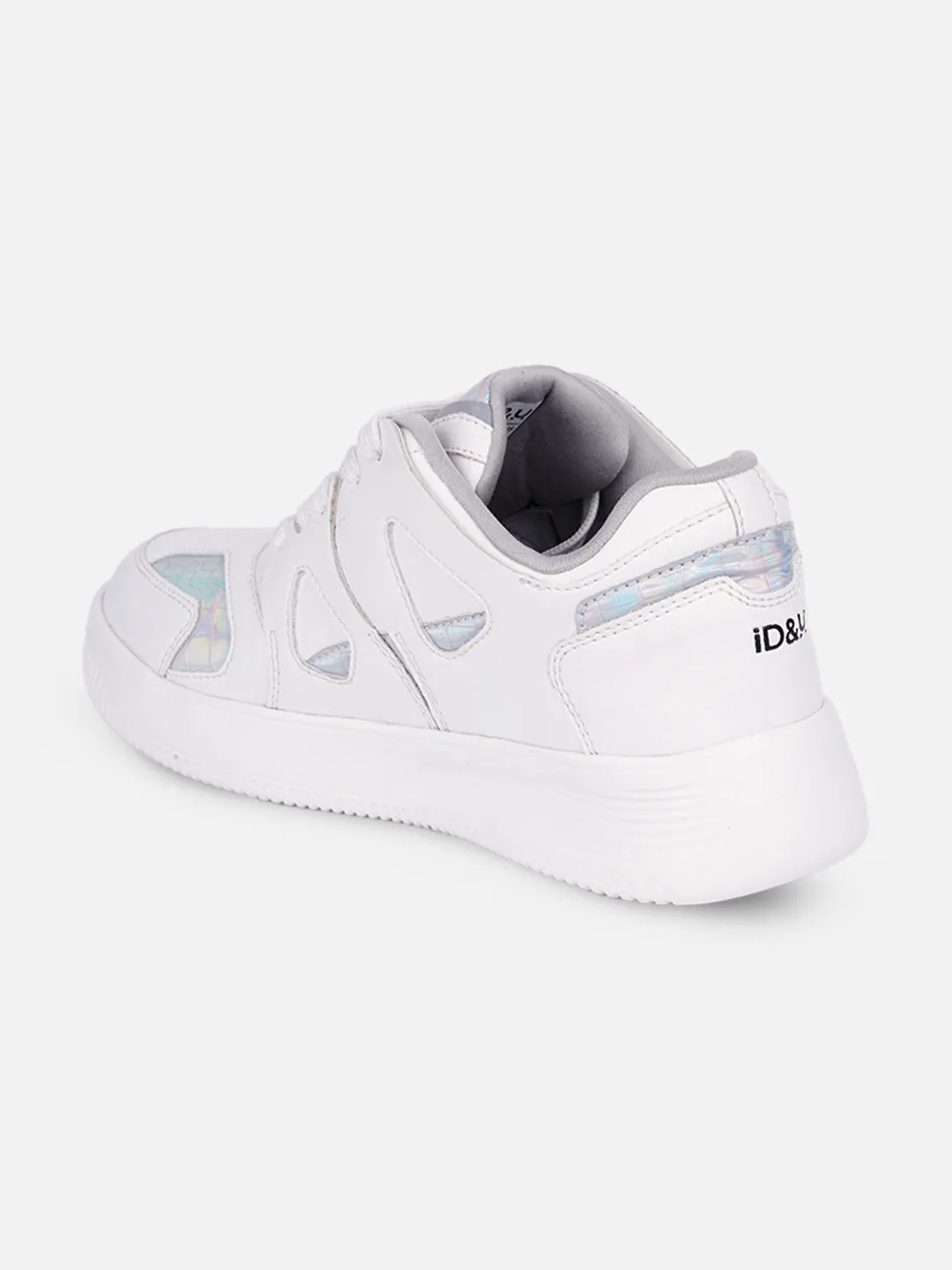 Women's White Platform Sneakers (IU1009)