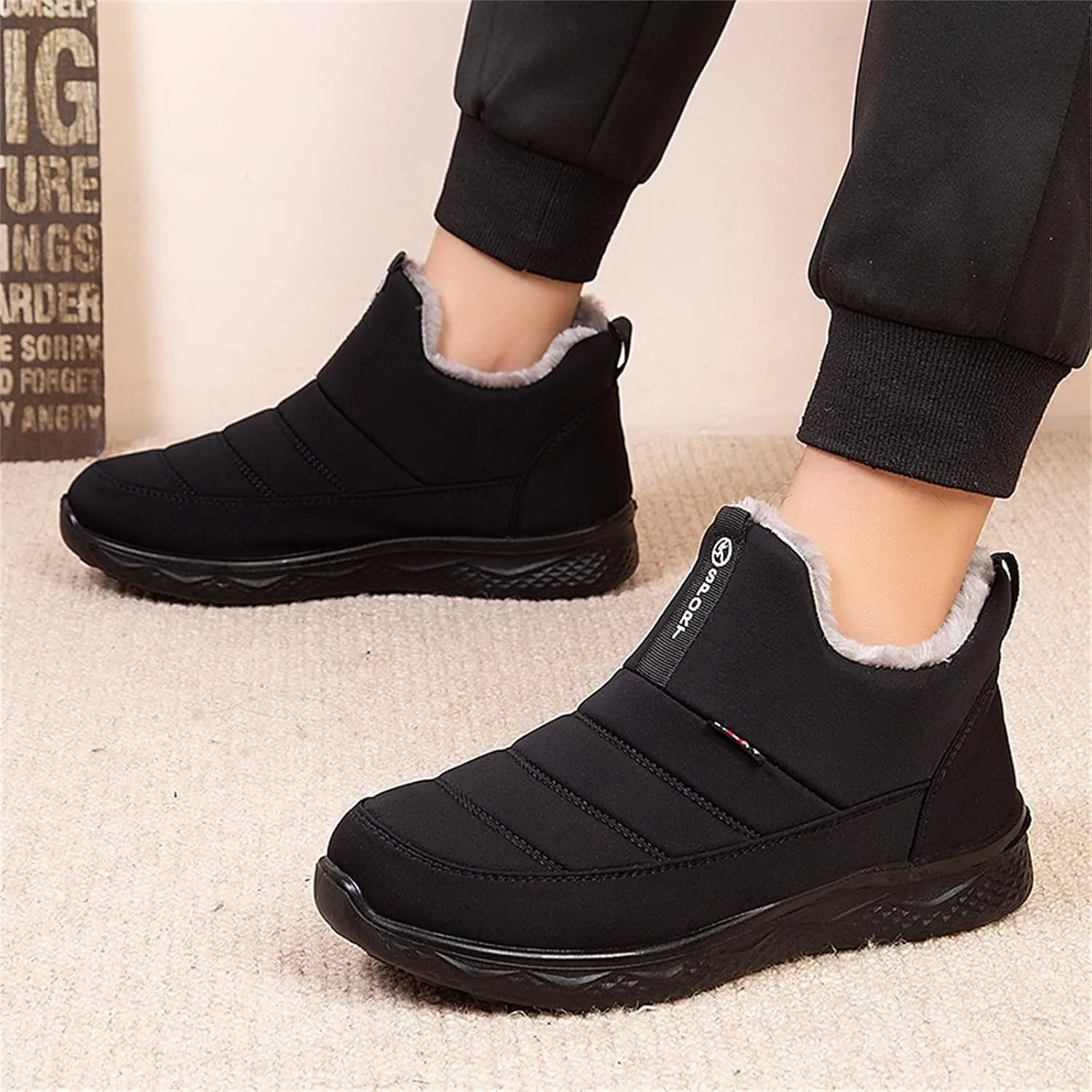 Womens Winter Boots Waterproof Wide Leg Womens 11.5 Extra Wide Width Non Slip Winter Boots Winter Boots for Women Waterproof Snow White Women's Winter Boot Botas Contra El Agua Para Mujer Largas