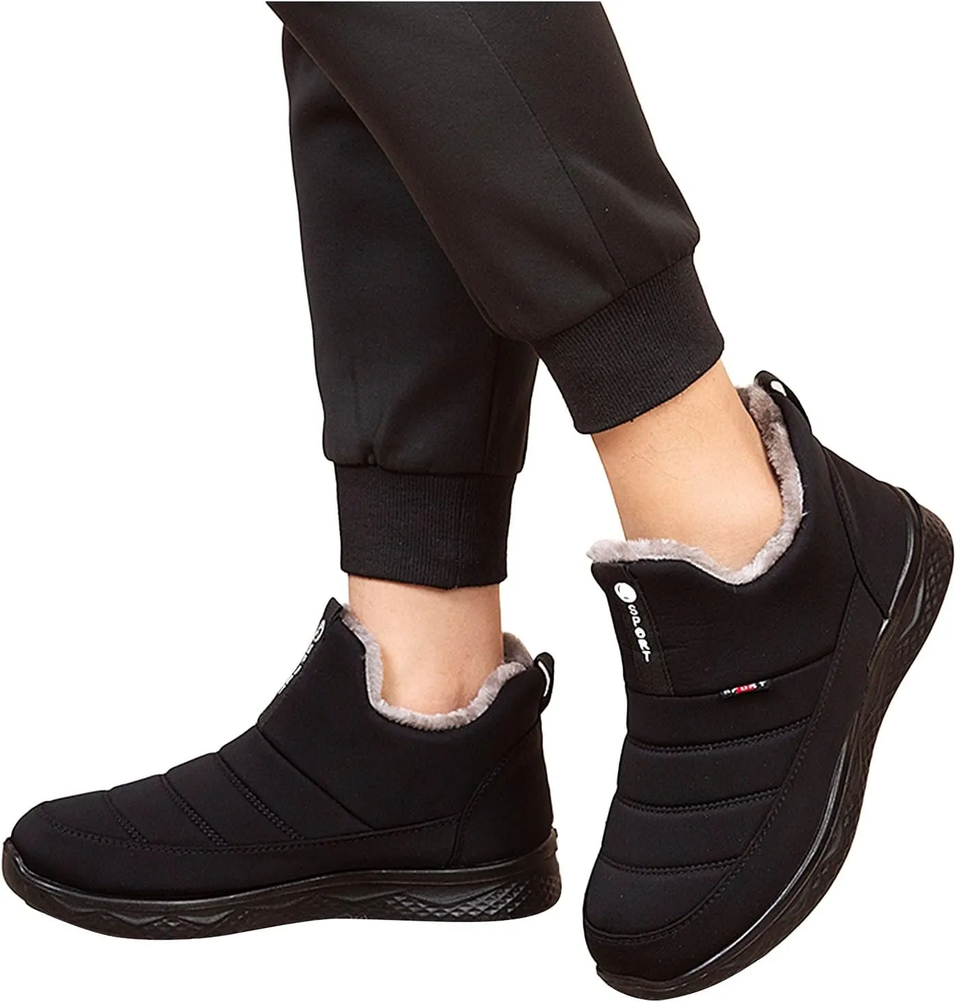 Womens Winter Boots Waterproof Wide Leg Womens 11.5 Extra Wide Width Non Slip Winter Boots Winter Boots for Women Waterproof Snow White Women's Winter Boot Botas Contra El Agua Para Mujer Largas