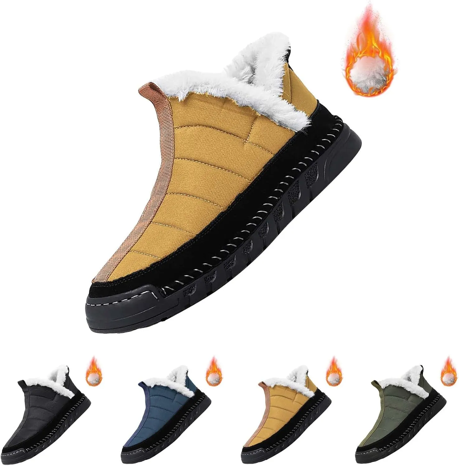 Womens Winter House Shoes with Arch Support Cute Boots for Girls Black Fluffy Boots Fuzzy Boots Womens Womens Snow Boots Size 10 White Early Prime of Day Deals