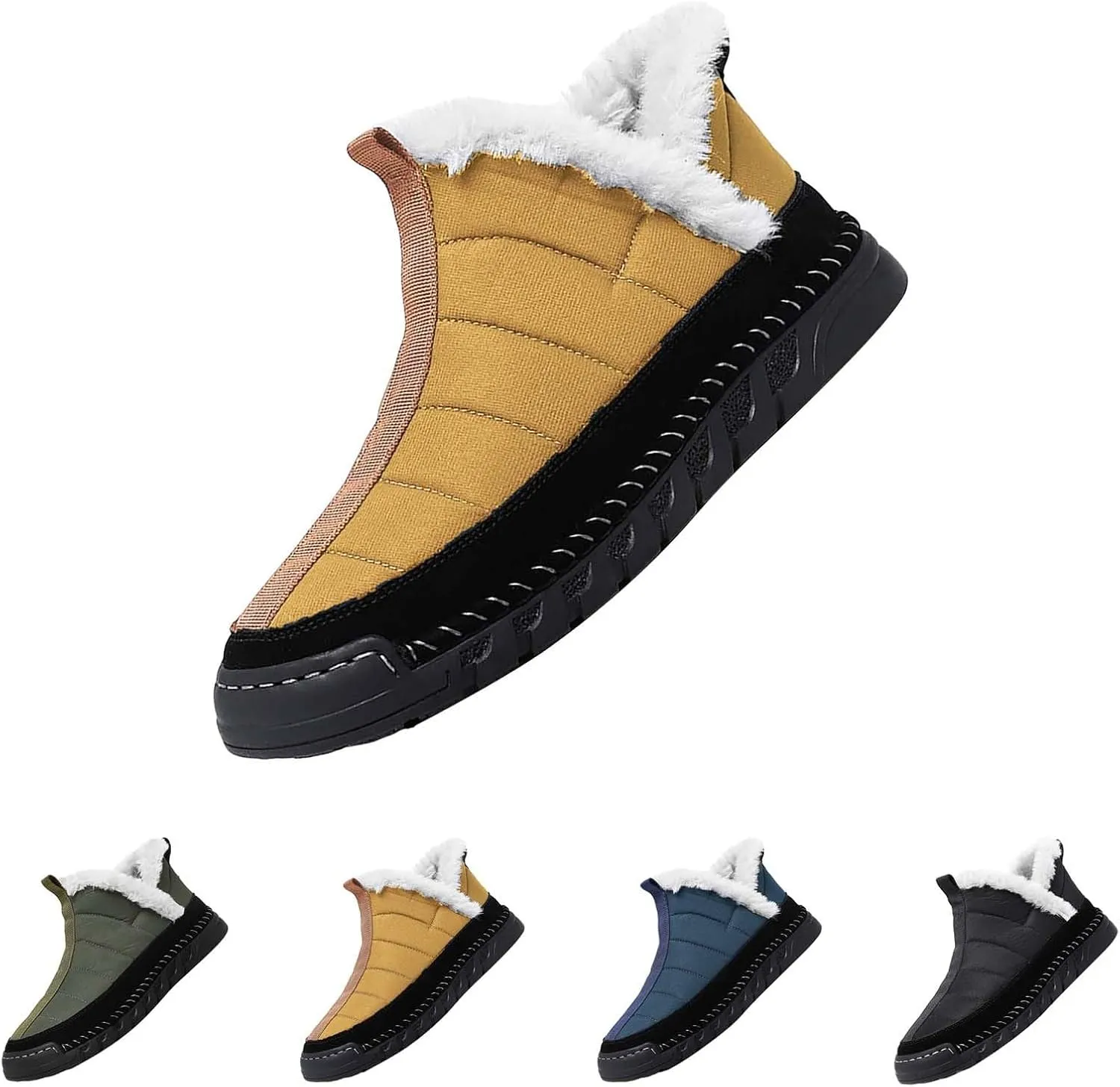 Womens Winter House Shoes with Arch Support Cute Boots for Girls Black Fluffy Boots Fuzzy Boots Womens Womens Snow Boots Size 10 White Early Prime of Day Deals