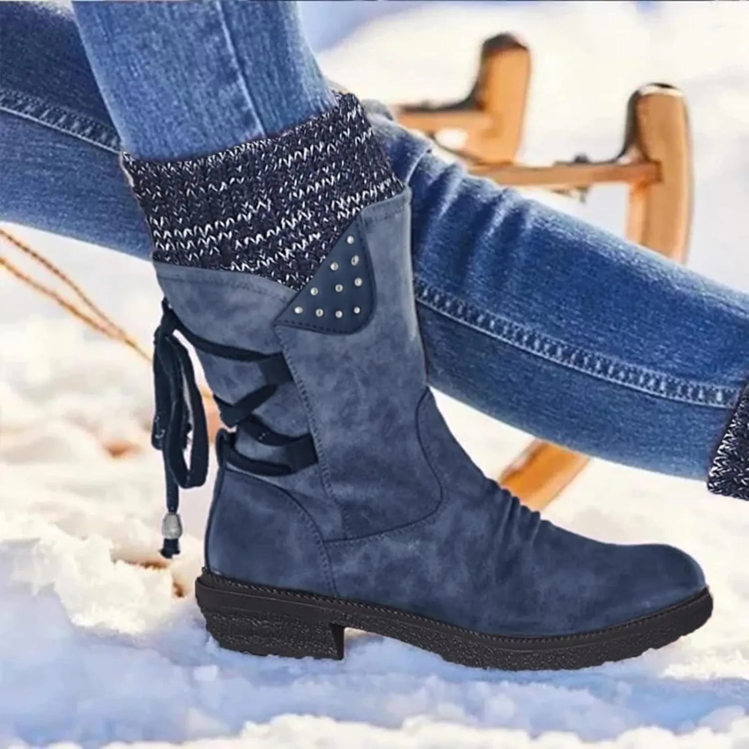 Womens Winter Snow Boots Size 11 Womens Winter Snow Boots Wide Cute Fur Winter Boots for Women Snow Boots Waterproof for Women Botas De Mujer Para La Nieve Antideslizantes