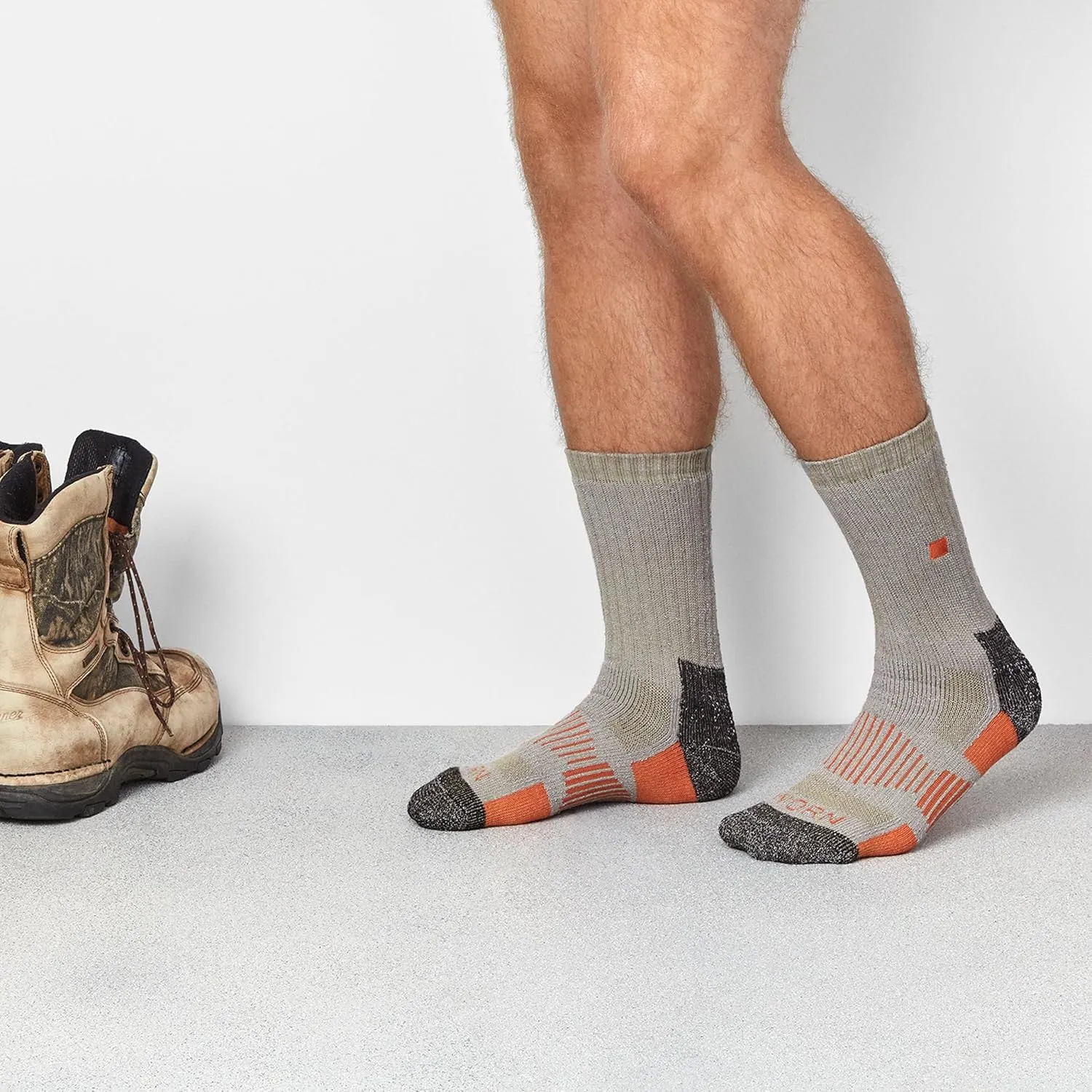 WORN Heavy-Duty Work Boot Socks - Full-Cushion Performance Merino, Moisture-Wicking, Durable, Work, Chore or Outdoor