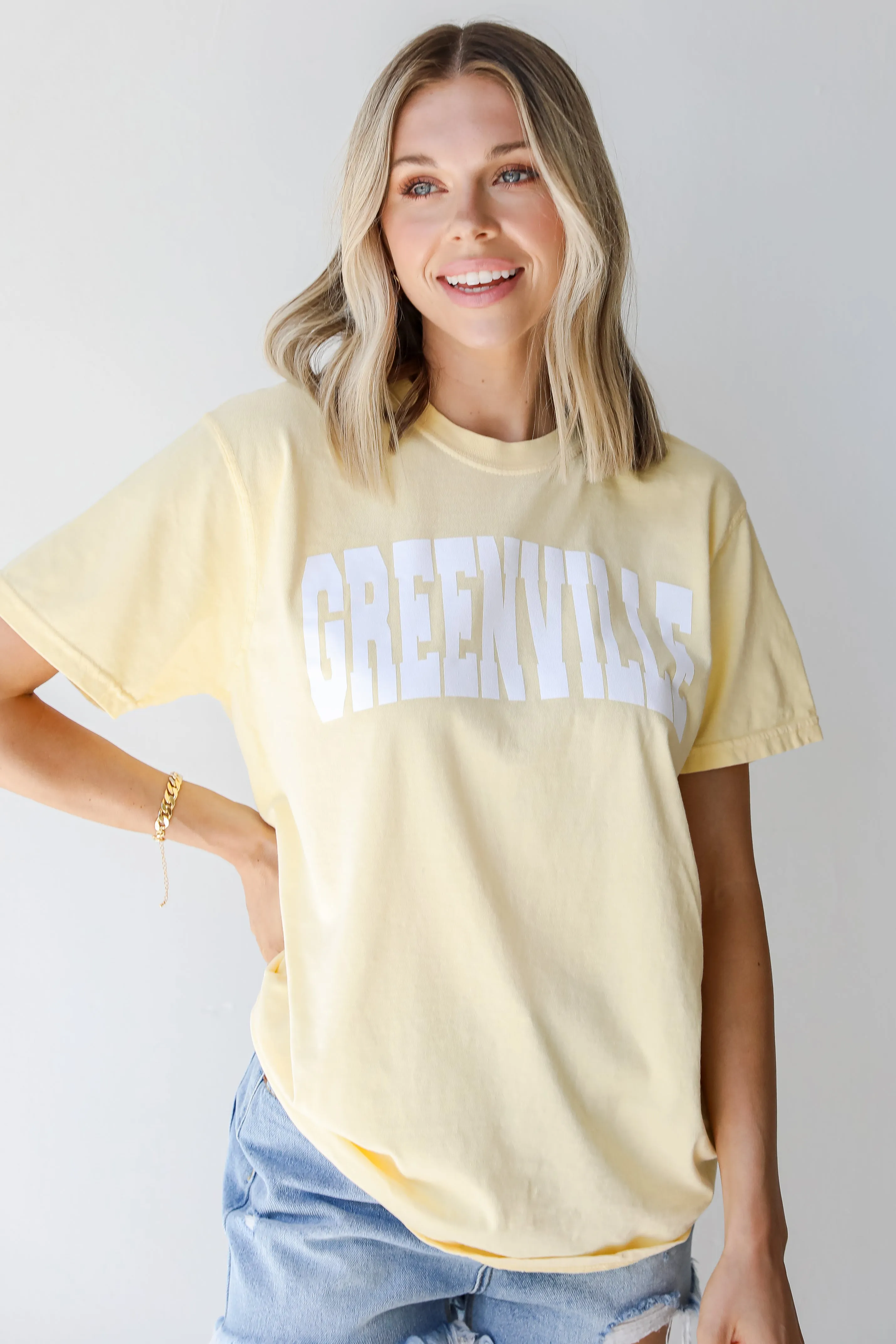 Yellow Greenville Tee