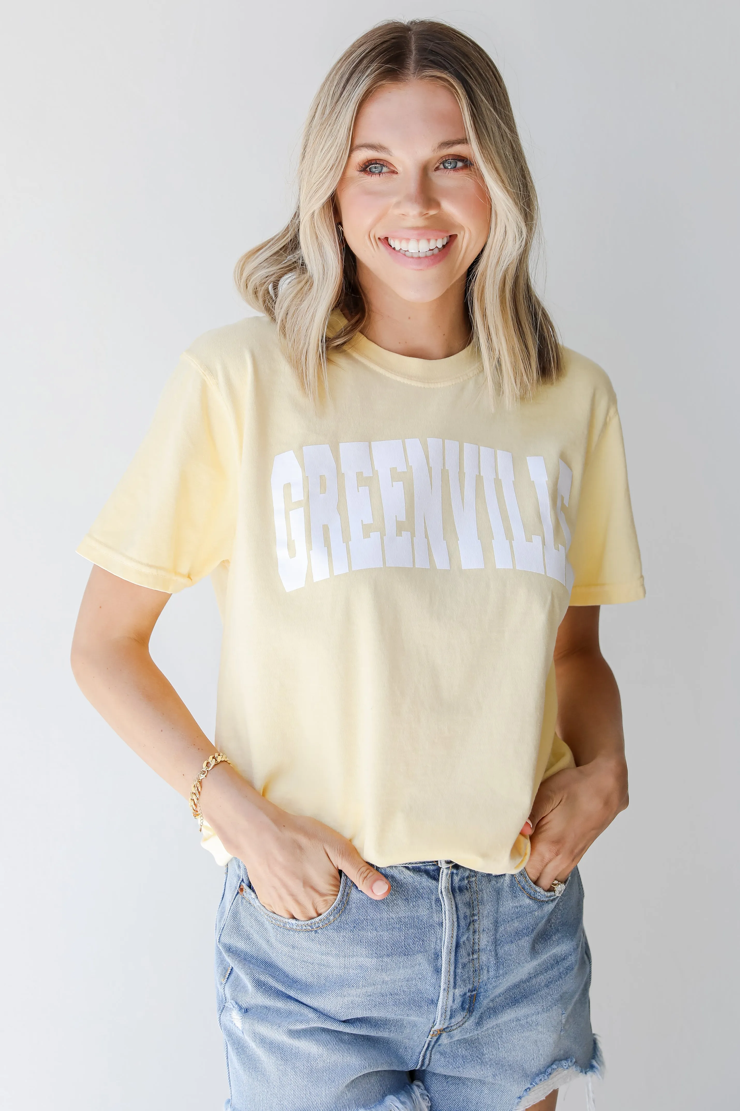 Yellow Greenville Tee